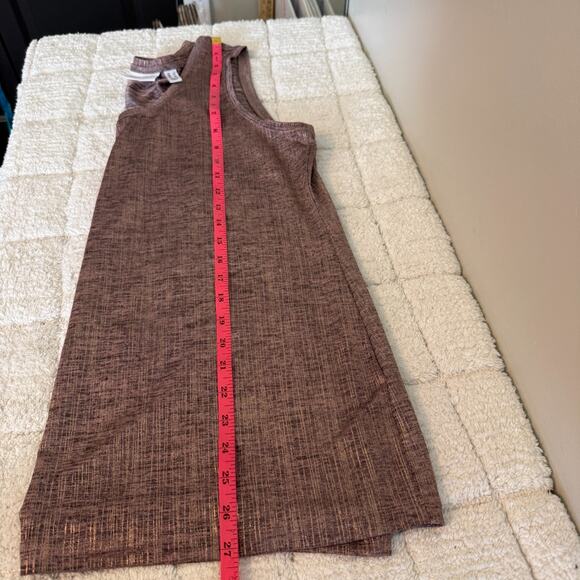 Susan Graver Womens Size Large Pink Liquid Knit Tunic Tank Top Blouse Shimmering - Picture 9 of 11